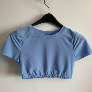 ❤️4/$20 Smoothez by aerie blue crop top